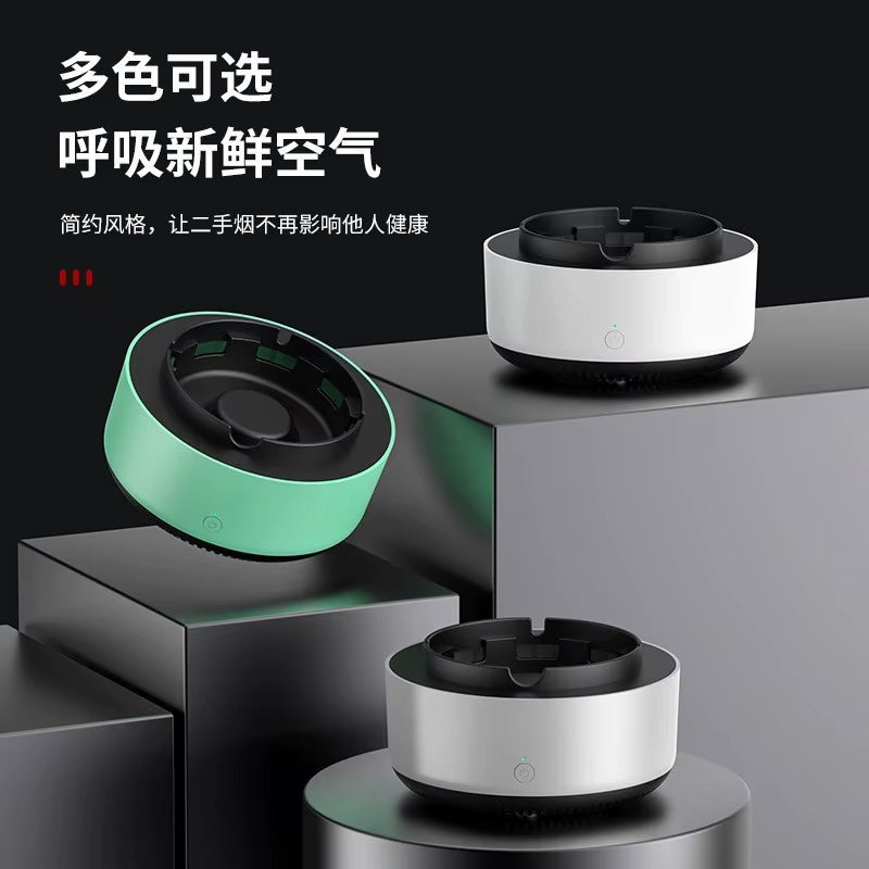 2 in 1 Air Purifier Multifunctional Smokeless Ashtray with Filter, Air Purifier Plastic Ashtray Best for Home Car or Office